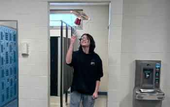 student doing an experiment 