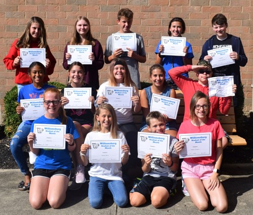 Students who exhibited Respect in August